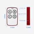 thumbnail image 3 of Controlador Cable de datos AK-K210605 315MHz 4 botones Control remoto de copia de aprendizaje (blanco rojo) Likrtyny Para estrenar, 3 of 7