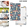 thumbnail image 5 of Coolnut Seamless Mushrooms Bathroom Towels 2 Pieces 16×28 inches, Cotton Bath Towel Water Absorbent Lightweight Quickdry Towels for Bathroom Ktichen Travel Gym, 5 of 6