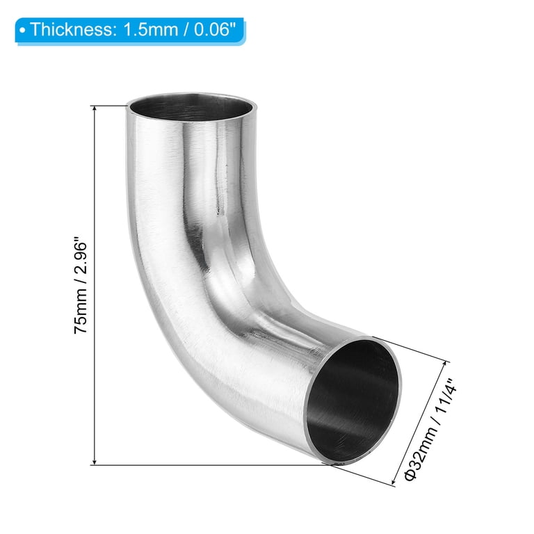 2PCS Aluminized 90 Degree 4 OD x18 inch Exhaust Elbow Arms Pipe Tube 2PCS Aluminized 90 Degree 4 OD x18 inch Exhaust Elbow Arms Pipe Tube
