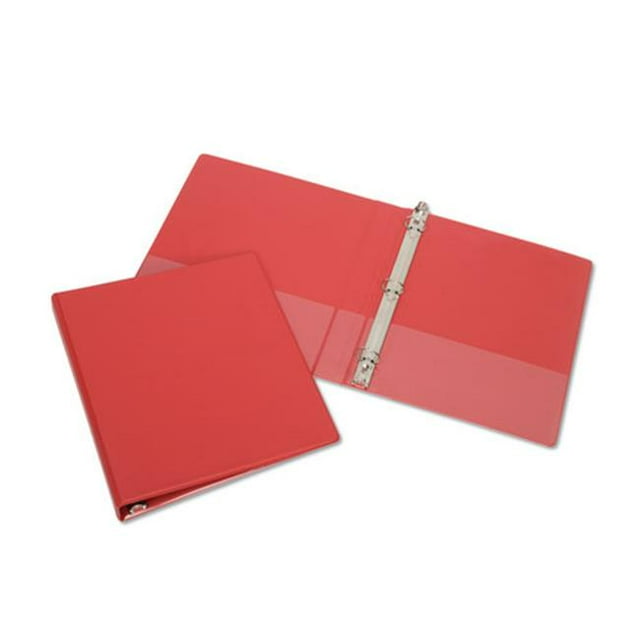 Reliure à Anneaux Rond NSN 1 Po Cap, Rouge - 11 x 8,5 Po