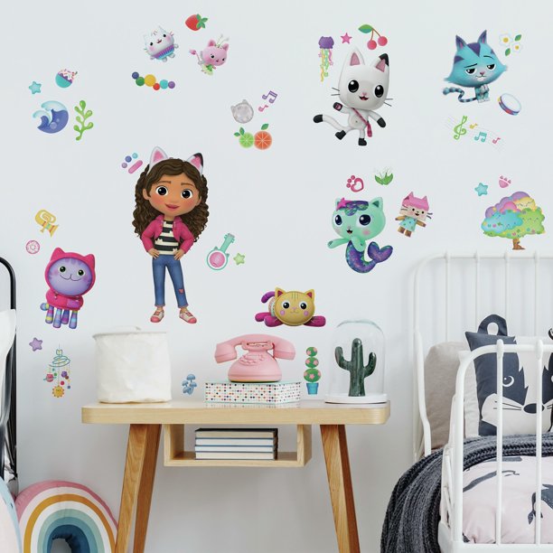DreamWorks Gabby's Dollhouse Wall Decals by RoomMates, Multicolor, 1.21