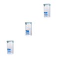 thumbnail image 1 of braveheart PP Food Storage Box Portable Transparent Replacement Fridge Restaurant Case 1500ml 3Set, 1 of 6