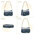 thumbnail image 7 of FORMRS Womens Shoulder Bag with Chain Strap Clutch Purse Cute Tote Handbag, Ocean Waves, 7 of 7