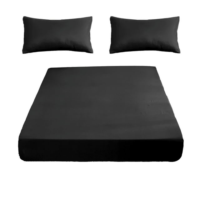 Tauxra Fitted Sheet Set 200x150cm Non Slip All Inclusive Mattress Protection Soft Fiber For Bedroom^^1.
