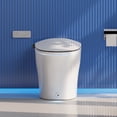 thumbnail image 4 of Tankless Elongated Electric Smart Toilet Bidet Seat for in White with Front/rear Wash, Remote Control and Auto Flush, 4 of 13