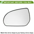 thumbnail image 2 of Unique Bargains Door Wing Left With Heating Mirror Glass Replacement w/ Backing Plate No.87611H7000 for Kia PEGAS 2020-2022, 2 of 6