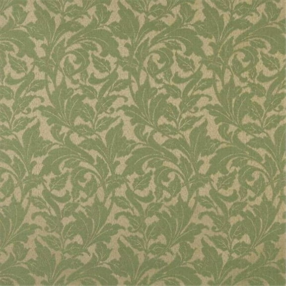 Designer Fabrics F602 54 in. Wide Dark Green- Floral Leaf Outdoor- Indoor- Marine Scotchgarded Fabric