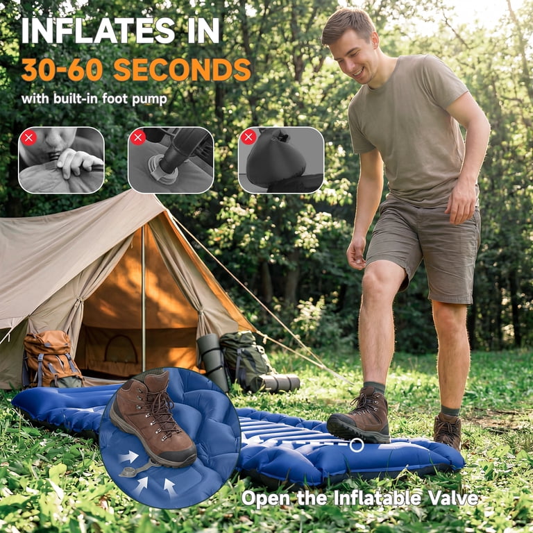 Aonhom Ultralight Sleeping Pad, Inflatable with Foot Pump photo 3