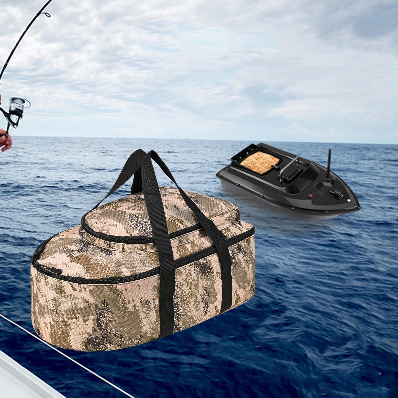 koolsoo Tackle Bag Accessories Fishing Gear Bag for Boat Backpacking Enthusiast Desert Color