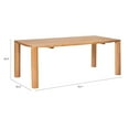 thumbnail image 6 of ZUO Eazy Solid Rubber Wood Frame Dining Table in Natural, 6 of 11