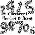 Number Three Racing Theme 40 Inch Checkered Number 2 Balloon, Two Fast Race Car Birthday Party ...