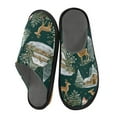 thumbnail image 2 of IAUYY Memory Foam House Slippers Suitable for Both Men and Women. Comfortable, Anti-Slip Plush Flat-Bottomed Slippers The Best Holiday Gift Christmas Reindeer, 2 of 9