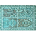 thumbnail image 1 of Ahgly Company Indoor Rectangle Persian Light Blue Traditional Area Rugs, 7' x 9', 1 of 4