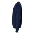 thumbnail image 3 of Hanes Mens Big ComfortWash Garment Dyed Fleece Sweatshirt, 2XL, Navy, 3 of 4