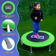 thumbnail image 3 of Sportspower My 1st Trampoline 36" Indoor/Outdoor Mini Rebounder Trampoline with No-Gap Padded Cover, for Toddlers & Kids Aged 3 to 10, Max Weight Capacity 220 LBS - GREEN, 3 of 6