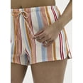 thumbnail image 4 of No Boundaries Striped Baja Shorts, 2.5'' Inseam, Women's, 4 of 5