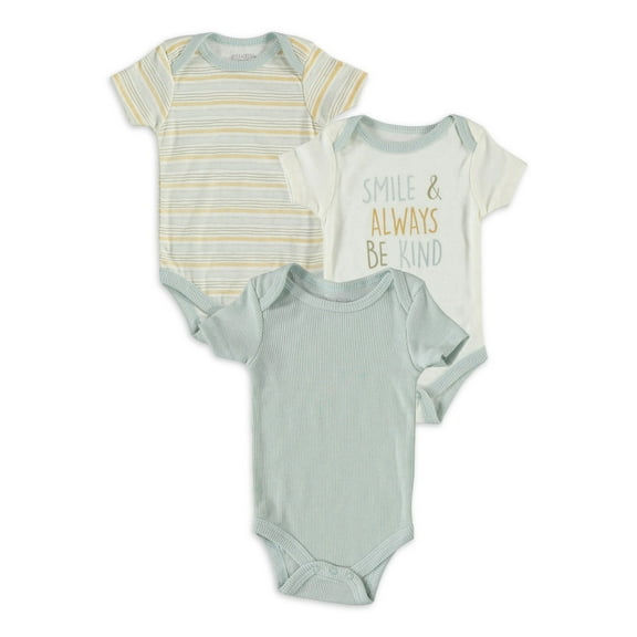 Kyle & Deena Baby Boy 3 PK Bodysuits, Sizes Newborn-9 Months