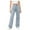 Light Blue, variant on High Waisted Wide Leg Jeans for Women Vintage Washed Black Denim Pants Casual Loose Fit Straight Trousers Comfortable Everyday Wear