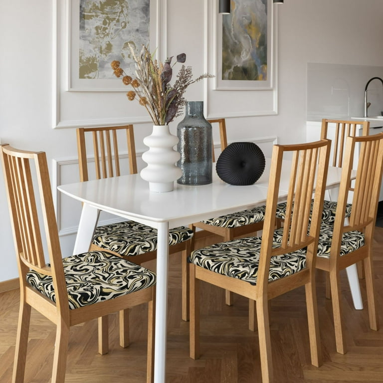 Chair Covers for Dining Chairs Abstract Black White Camouflage Stretch Removable Seat Covers for Chairs Soft Washable Chair Seat Slipcovers Protector for Dining Room Kitchen Chair Set of 4 Walmart