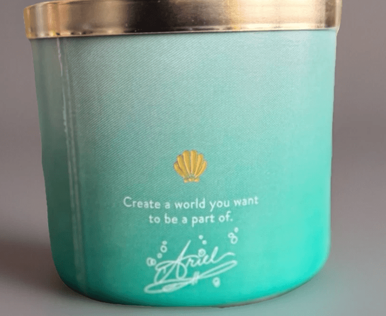 Bath & Body Works Disney Princess 3 Wick Sea Salt Breeze, Golden Citrus and Coral Waters Scented Soy Wax Blend Candle