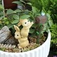 thumbnail image 3 of sruoe Garden Decoration Ground Insert, Rabbits Garden Stakes, Garden Statues, Fairy Flower Pot Decor, Decorative Yard Stakes, Ground Insert Potted, Figurines for Patio Home, 3 of 7