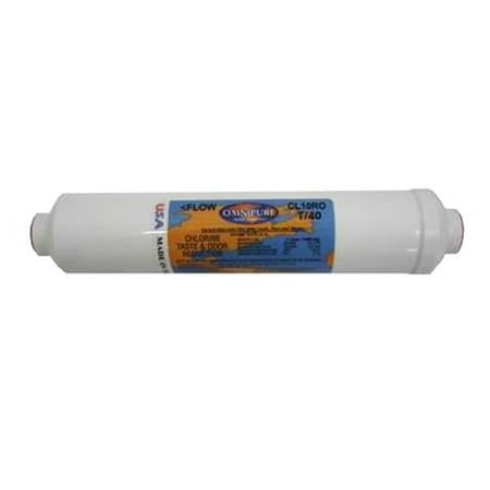 

Package Of 2 Omnipure CL10ROT40-B Carbon Inline Water Filter
