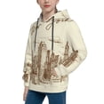 thumbnail image 2 of Lsque New York Patten Youth Hoodie Sweatshirt Pullover with Kangaroo Pocket Boys and Girls Hoodie Warm Hoodie for Kids-X-Large, 2 of 6