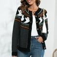 thumbnail image 2 of Women's Sweater Coat Retro Knitted Cardigan Loose Fit Design for Stylish Layering, 2 of 9