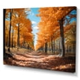 thumbnail image 2 of Designart "Autumn Canopy Orange Tree Majesty II" Landscapes Wall Art Living Room, 2 of 5