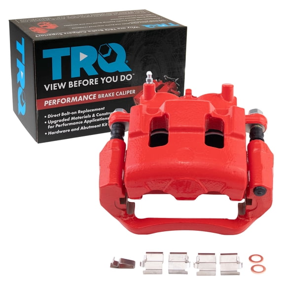 TRQ Performance Front Right Performance Brake Caliper Red Passenger Side Fits 2011-2014 Ford Edge 2011-2015 Lincoln MKX 2007-2015 Mazda CX-9