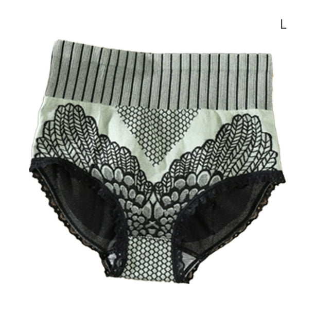 2pcs Cotton Underwear Women Lace Waistband Full Briefs Ladies High Leg Knickers  Ladies Cotton Seamless Underwear 