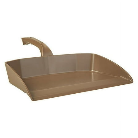 Vikan Hand Held Dust Pan,Plastic,Brown,13" W 566066