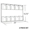 thumbnail image 2 of Azar Displays 252067 Six Pocket Vertical Wall Mount Brochure Holder Pack of 2,6 Pocket Vertical, 2 of 2