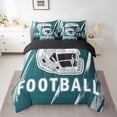 thumbnail image 2 of jejeloiu Football Games 7 Pieces Bedding Comforter Set,American Sport City Full Bedding Set For Ball Gamer Reversible, 2 of 8