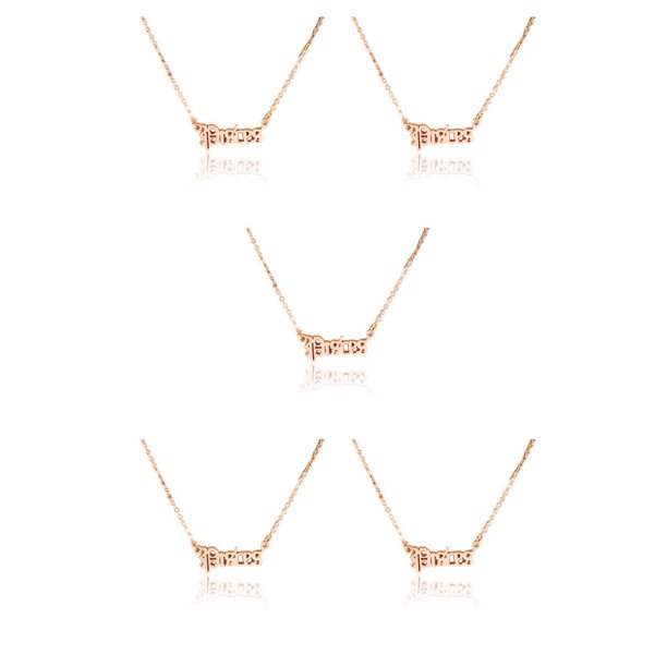 Collar de constelaciones Minnieouse oro rosa Piscis