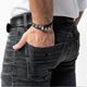 thumbnail image 3 of Premium Genuine Leather Bracelet For Men in Black | Magnetic Stainless Steel Clasp in Black, Silver and Gold | Exclusive Jewellery Box | Great Gift Id, 3 of 4