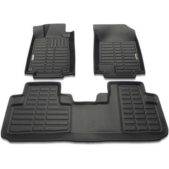 Floor Mat Set 3 - Compatible with 2012 - 2016 Honda CR-V Sport Utility 2.4L 4-Cylinder 2013 2014 2015