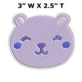 thumbnail image 2 of Pastel Bear Cut Out 3" Iron On Or Sew On Embroidered Fabric Badge Patch Cute Kids Children Iconic Series, 2 of 2