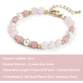 thumbnail image 3 of THEMEROL Teens Girl Gifts Bracelets for Teenage Women Her Daughter Birthday Gift Ideas 10 12 13 Year Old Rose Quartz Bracelet Protection Christmas Stocking Valentines Day Easter Basket Stuffers, 3 of 8
