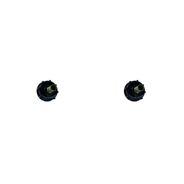 Riwesomey Accesorios de adaptador de manguera de riego de jardinería profesional reutilizable desmontable de plástico IBC barriles de 0,52 pulgadas 0.52 pulgadas 2piezas Riwesomey CBP495613