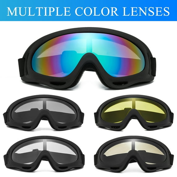 Anti fog Dust Wind Glasses UV Outdoor Sport Ski Snow Snowboard Goggles Motocross Bicycle Sunglasses