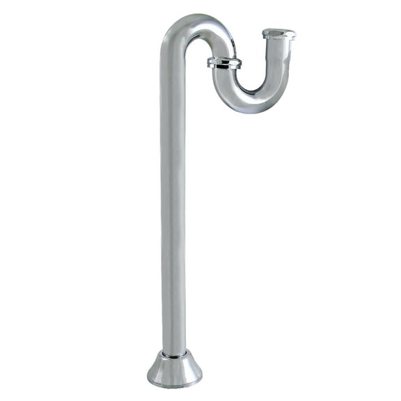 Kingston Brass ST14191 Vintage 1-1/4 Inch Brass S-Trap, 18 Gauge in Polished Chrome