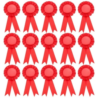 RibbonsNow Superstar Award Ribbons - 25 Blue Recognition Ribbons With Cards