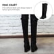 thumbnail image 5 of GOOHOCHY 1 par de botas de mujer para otoño e invierno, botas altas hasta el muslo, botas de tacón alto grueso para mujer, 5 of 7