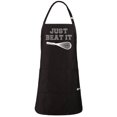 thumbnail image 5 of ApronMen, Funny Aprons for Men - Just Beat It - 100% Cotton with Pockets - Black, 5 of 6