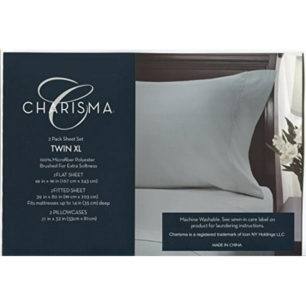 Charisma Microfiber Sheet Set Twin XL 2 Pack (Seafoam Green) Walmart