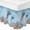 Blue, variant on Blue Coastal Jellyfish Bed Skirt Queen Size 16 Inch Drop, Adjustable & Elastic Wrap Around Bed Skirts Pleated Dust Ruffles For Twin Full Queen Cal King Base Beds, Summer Beach Starfish Botanical