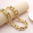thumbnail image 4 of Collier Ras-du-Cou Punk Hip-Hop Chaîne Épaisse Collier Déclaration Breloque Mode Bijoux, 4 of 6