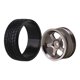 thumbnail image 4 of 4 piezas de neumáticos de plástico negro y llantas de 5 radios para coche de carretera RC1:10, 4 of 5
