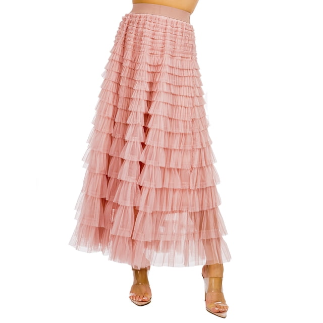 Maxi falda tul olanes AMAD Casual para mujer Talla L